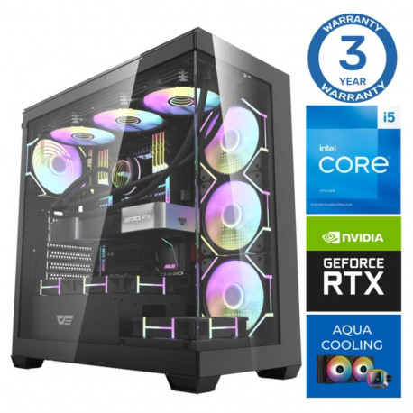 INTOP AQUA i5-14400F 32GB DDR5 1TB SSD M.2 NVME RTX5070 12GB no-OS
