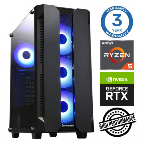 INTOP Ryzen 5 5500 32GB 1TB SSD M.2 NVME RTX3050 6GB no-OS