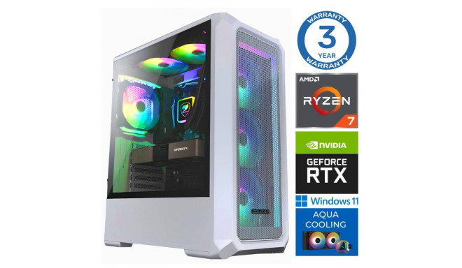 INTOP AQUA Ryzen 7 8700F 16GB DDR5 2TB SSD M.2 NVME RTX5060 8GB WIN11
