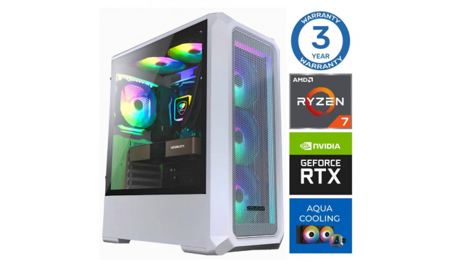 INTOP AQUA Ryzen 7 8700F 64GB DDR5 1TB SSD M.2 NVME RTX4060Ti 8GB no-OS