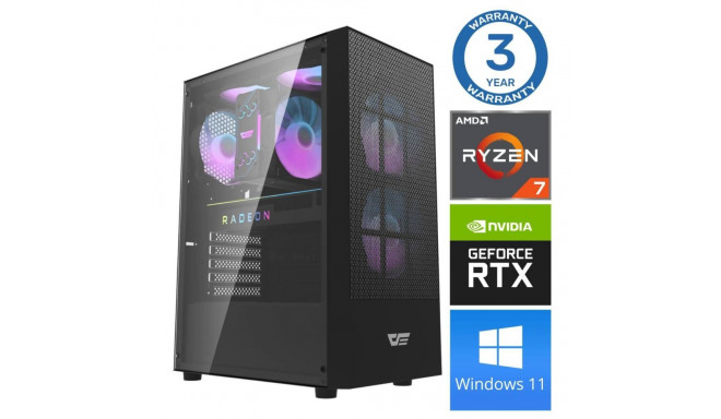 INTOP Ryzen 7 8700F 64GB DDR5 500SSD M.2 NVME RTX4060Ti 8GB WIN11
