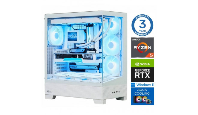 INTOP AQUA Ryzen 5 7600X 32GB DDR5 1TB SSD M.2 NVME RTX5060Ti 8GB WIN11