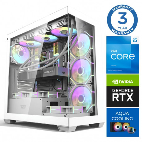 INTOP AQUA i5-14400F 32GB DDR5 1TB SSD M.2 NVME+2TB RTX5060Ti 8GB no-OS