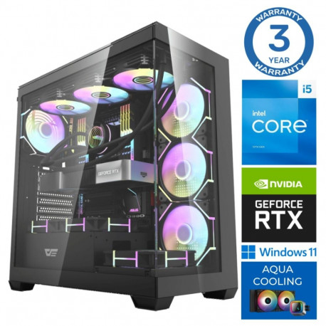 INTOP AQUA i5-14400F 32GB DDR5 1TB SSD M.2 NVME RTX5060Ti 8GB WIN11Pro