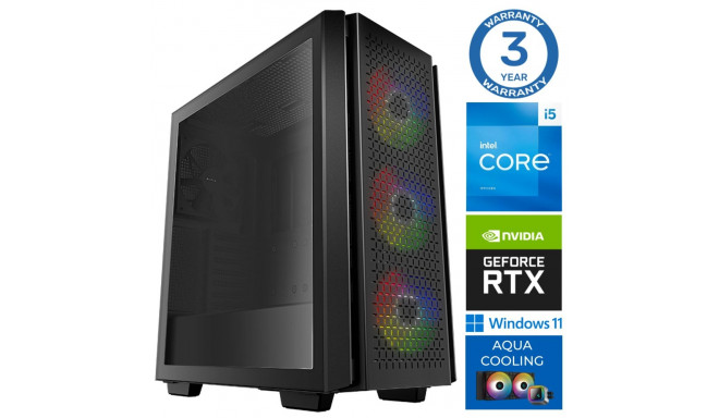 INTOP AQUA i5-14400F 64GB DDR5 500SSD M.2 NVME RTX5060Ti 8GB WIN11