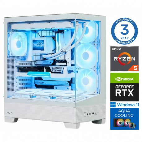 INTOP AQUA Ryzen 5 9600X 32GB DDR5 1TB SSD M.2 NVME+2TB RTX5060 8GB WIN11