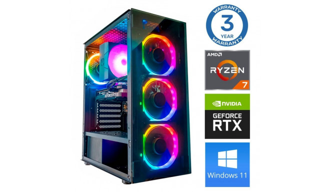 INTOP Ryzen 7 5700X 16GB 250SSD M.2 NVME+2TB RTX5060 8GB WIN11
