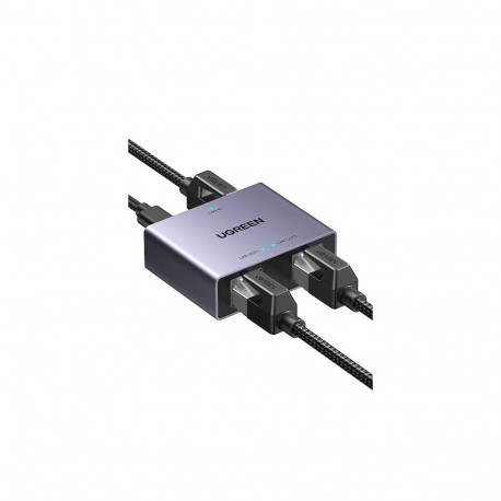 Gigabit Ethernet Splitter 1 to 2 RJ45 (8P8C), Silver