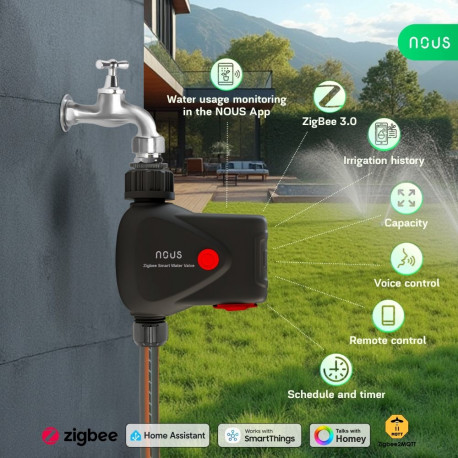 Smart garden irrigation control water valve, ZigBee 2 MQTT, TUYA