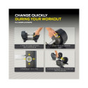 Reguleeritav hantel TUNTURI MX55 Dumbbell 4,5-24,9 kg, knurled