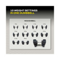 Reguleeritav hantel TUNTURI MX55 Dumbbell 4,5-24,9 kg, knurled
