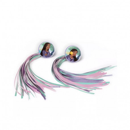 Jalgrattakaunistused Wish, roheline-roosa-lilla