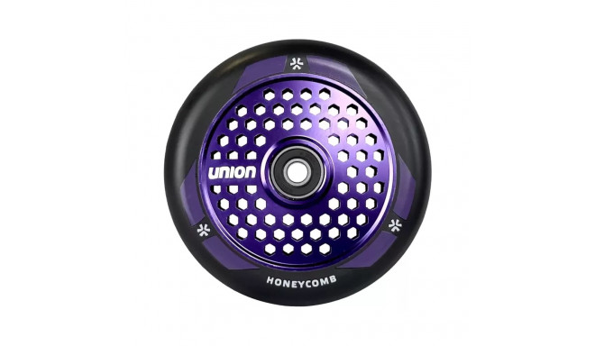 Ratas tõukerattale UNION Honeycomb Pro Scooter Wheel 110mm, must/polished purple