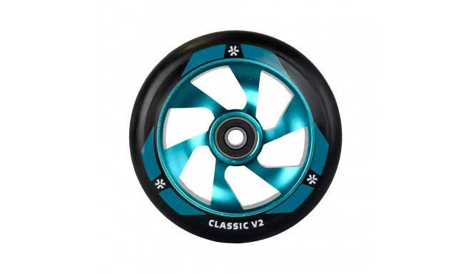 Ratas tõukerattale UNION Classic V2 Pro Scooter Wheel 110mm, black/polished teal