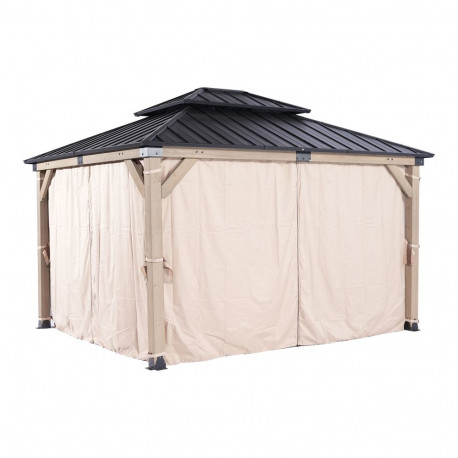 Side curtainsfor gazebo CEDAR 3,36x3,9m