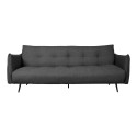 Sofa bed LANDER 3-seater, dark grey
