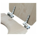 Beldray LA033710WOAKFEU7  Wooden MDF Toilet Seat - White Oak