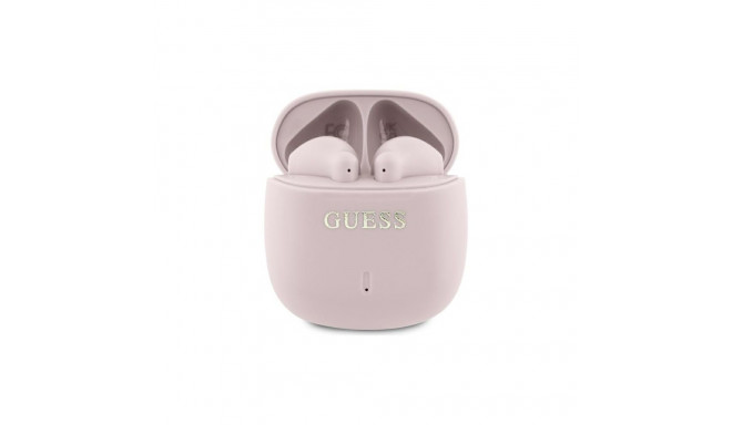 Guess Bluetooth headphones GUTWSJ14ESGP TWS + docking station pink Printed Classic Logo