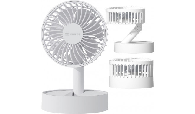 Mozos F32 juhtmevaba ventilaator akuga, valge
