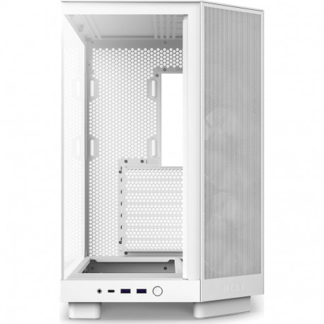 NZXT H6 Flow RGB ATX case with panoramic window, white
