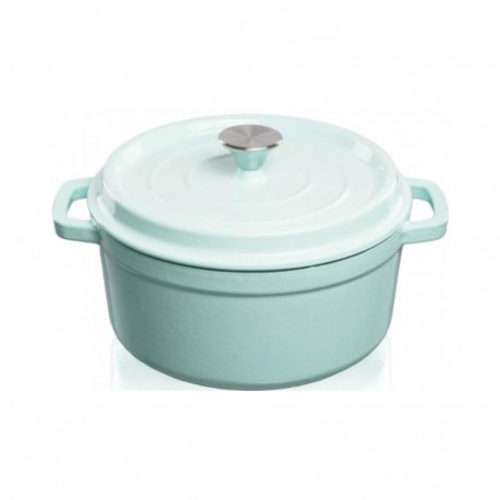 malmpott Grand Feu, minimalistlik disain "Casserole" kaanega, 3.5l, türkiissinine