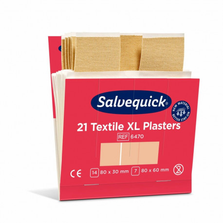 Plaastrite komplekt tekstiilist SALVEQUICK XL 21tk pakis