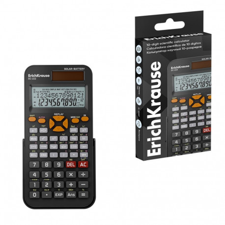Scientific electronic calculator 10-Digit ErichKrause SC-222 Classic, 240 functions, black (box 1 pc