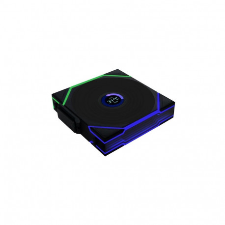 Lian Li UNI FAN TL juhtmevaba LCD ARGB 120mm must ventilaator