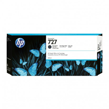 HP tindikassett 727 DesignJet 300ml, matt must