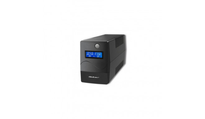 Qoltec Monolith uninterruptible power supply (UPS) Double-conversion (Online) 0.45 kVA 240 W 2 AC ou