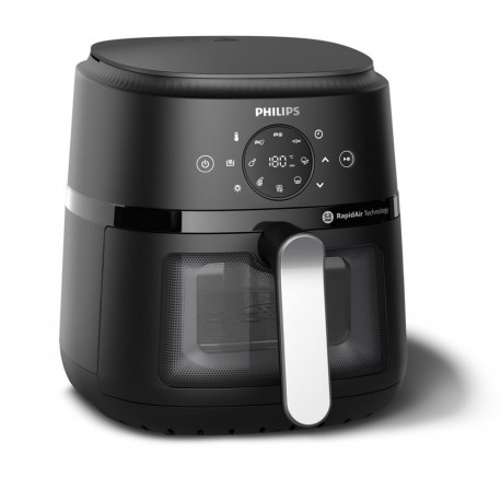 Philips 2000 series NA221/00 fryer Single 4.2 L Stand-alone 1500 W Hot air fryer Black, Silver