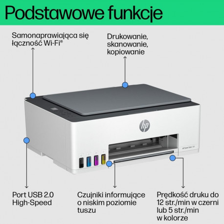 HP kõik-ühes printer Smart Tank 580 juhtmevaba koduseks ja kodukontori kasutuseks trükkimine kopeeri