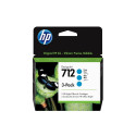 HP 712 3-pack 29-ml tsüaan DesignJet tindikassett