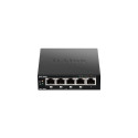 D-Link DGS-1005P/E võrgulüliti haldamata gigabit ethernet (10/100/1000) toitega üle etherneti (PoE) 