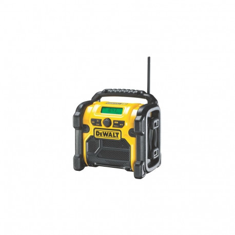 DeWALT DCR020-QW kaasaskantav digitaalne raadio, must, kollane