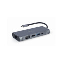 Notebook Dock - Gembird A-cm-combo7-01 USB 3.2 Gen 1 Type-a Gray
