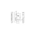 MORTISE LOCK 10152/3MR WITHOUT CYLIN BP