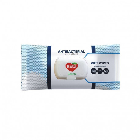 WET WIPES RUTA ANTIBACTERIAL 120PCE
