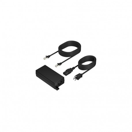 HP Poly PoE++ 65W 2.5G Adapter with 3.66m CAT6A Cable and Power Cord Black