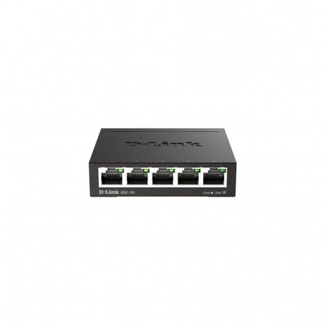 D-Link DGS-105 Unmanaged L2 Gigabit Ethernet (10/100/1000) Black