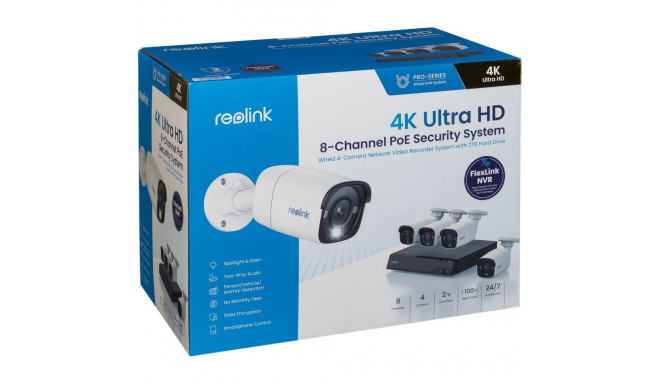 Reolink NVS8-8MB4 4K 8-Kanal Kamerasystem