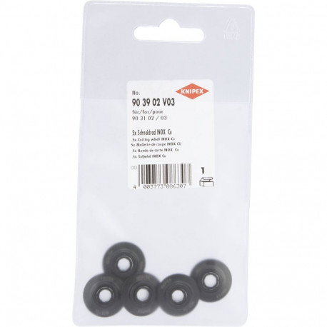 KNIPEX 5x Spare Cutting Wheel INOX Cu for TubiX 90 31 02