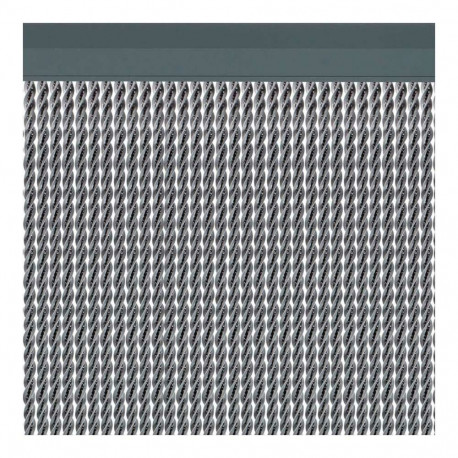 Curtain Acudam Manacor Doors Silver Exterior PVC Aluminium 90 x 210 cm