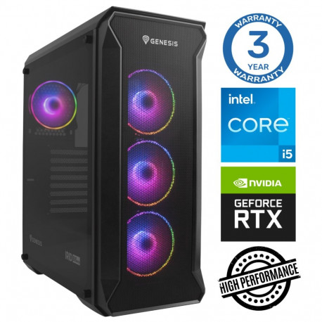 INTOP i5-12400F 16GB 500SSD M.2 NVME RTX5060 8GB no-OS
