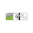 HINGE HALF CLIP SOFT CLOSE D35 110° 2PC