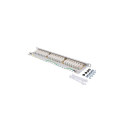 PATCH PANEL 24 PORT 0.5U 19" CAT.6 FTP WITH CABLE ORGANIZER SHIELDED GREY LANBERG