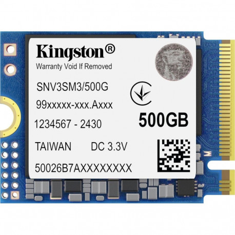 Kingston NV3 500GB M.2 2230 PCI-E x4 Gen4 NVMe SSD (SNV3SM3/500G)