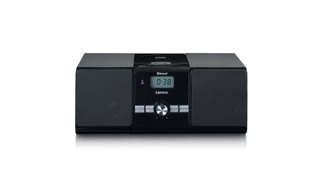 New! Lenco Micro Music System with Bluetooth Black MC-030BK