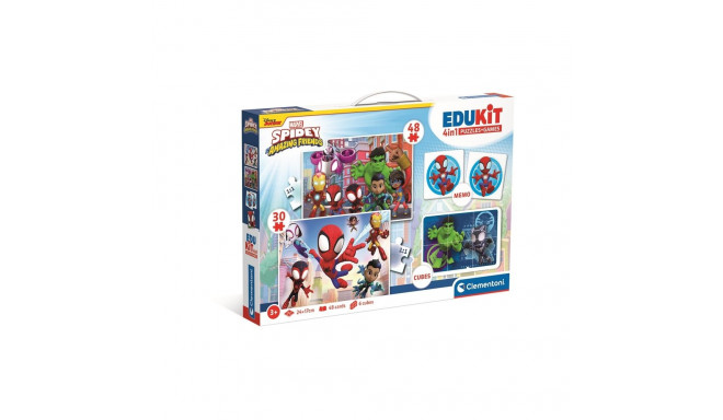 PUZZLE/GAME 4IN1 SPIDEY 18295