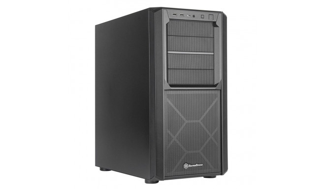 SilverStone arvutikorpus SETA D1 Midi Tower, must